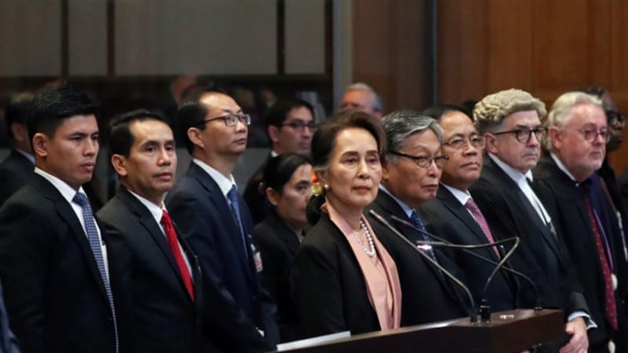 At top court, Myanmar urged to 'stop genocide of own people'