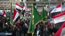 المتظاهرون في ساحة التحرير ببغداد يرفضون اقتحام المنطقة الخضراء
