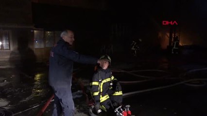 Kayseri'de yatak üretimi yapan fabrikada yangın çıktı