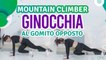 Mountain climber: ginocchia al gomito opposto - Siamo Sportivi