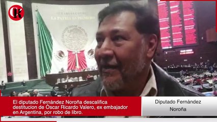 Fernández Noroña descalifica destitución