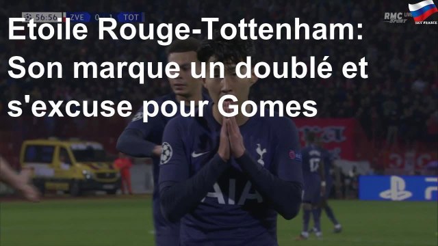 Etoile Rouge-Tottenham: Son marque un doublé et s'excuse pour Gomes