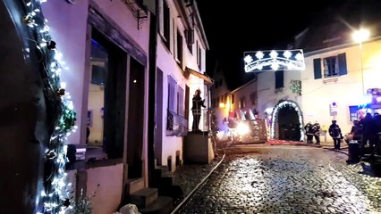 Feu de cheminée à Gueberschwihr