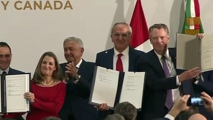 EEUU, México y Canadá sellan el texto final del T-MEC