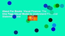 About For Books  Visual Finance: The One Page Visual Model to Understand Financial Statements and