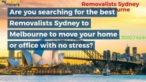 Removalists Sydney To Melbourne