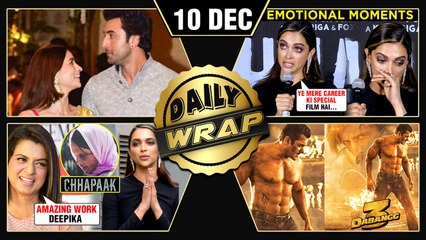 Deepika Cries At Chhapaak Launch, Ranbir Alia Wedding Date, Rangoli Praises Deepika | Top 10 News
