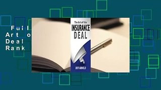 Full version  The Art of the Insurance Deal  Best Sellers Rank : #5
