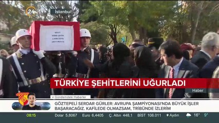 Türkiye şehitlerini uğurladı...