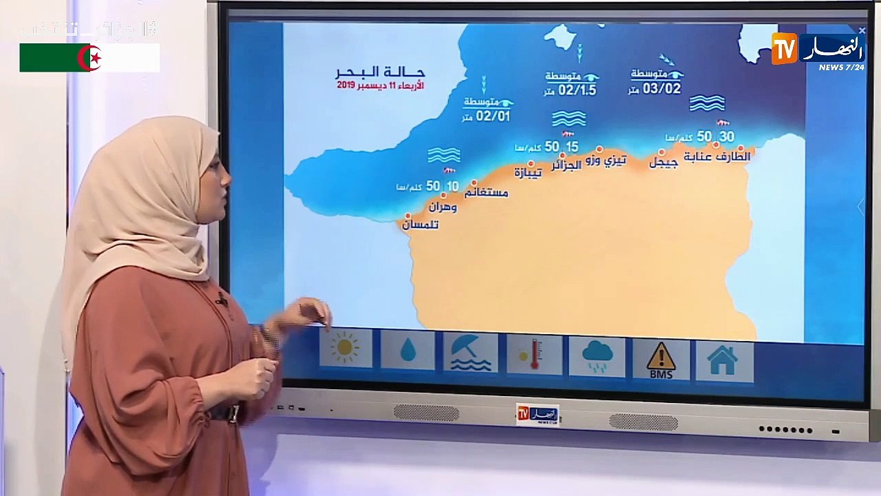 عودة الإستقرار على المناطق الساحلية/ حالة الطقس ليوم الأربعاء 11 ديسمبر 2019
