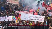 Retraites - Regardez le résumé en 60 secondes de la manifestation à Paris qui a attiré moins de monde que le 5 décembre dernier