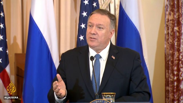 Pompeo warns against Russian election meddling in Lavrov meeting