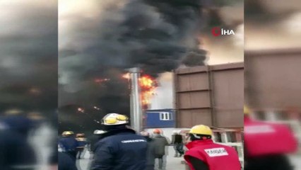 Tersanede korkutan yangın