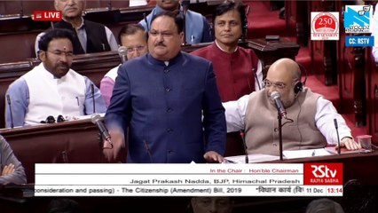 Watch: Anand Sharma shares a light moment with JP Nadda in RS