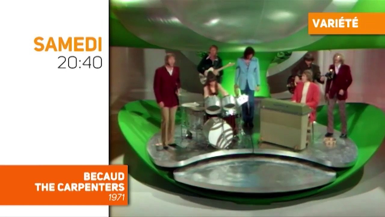 "Bécaud" datant de 1971 avec Gilbert Bécaud et The Carpenters, samedi soir à 20h40 sur TV Melody
