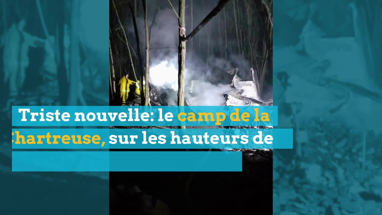 Le camp de SDF de la Chartreuse à Liège victime d’un incendie
