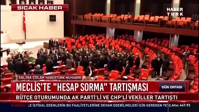 Meclis'te kavga ! Vekiller birbirine girdi