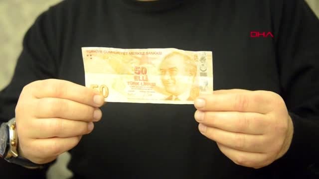 Kahramanmaraş hatalı basım olduğunu iddia ettiği 50 lirayı, 50 bin liraya satıyor