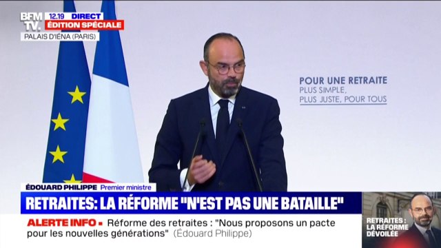 Édouard Philippe annonce un système de répartition par points indexés progressivement sur les salaires