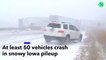 Une collision impliquant 50 véhicules est survenue sur l'autoroute autoroute entre Altoona et Des Moines