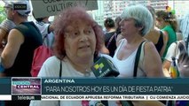 Argentinos celebran inicio del gobierno de Alberto Fernández
