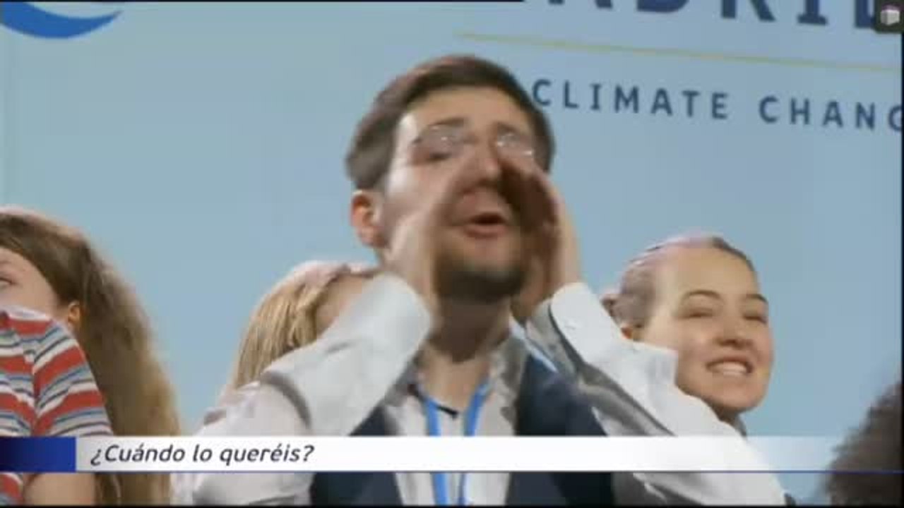 Greta Thunberg y los jóvenes toman el pleno de la COP25