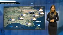 El pronóstico del tiempo para el jueves 12 de diciembre.