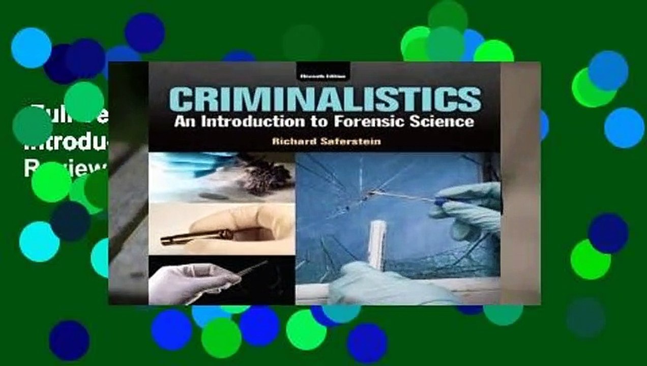 Full Version Criminalistics: An Introduction to Forensic Science Review ...