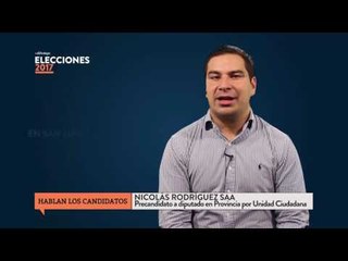 Elecciones 2017 | Las propuestas de Nicolás Rodríguez Saa