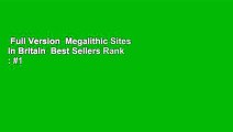 Full Version  Megalithic Sites in Britain  Best Sellers Rank : #1