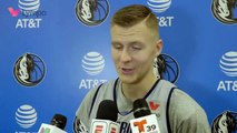 Porzingis reconoce que a veces habla en español con Luka Doncic