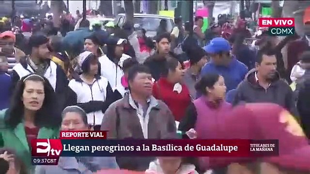 Continúa el arribo de peregrinos a la Basílica de Guadalupe