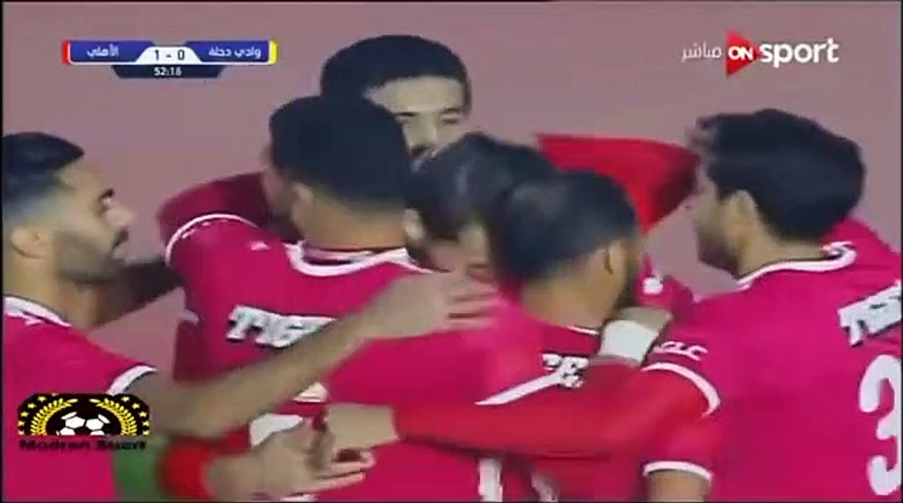 اهداف مباراه الاهلي ووادي دجله 3-0 ((الاهداف كامله)) تألق رمضان صبحى