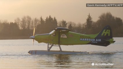 The first fully electric, commercial plane takes off