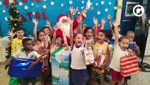 Crianças recebem presentes do Papai Noel dos Correios na Serra