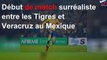Début de match surréaliste entre les Tigres et Veracruz au Mexique
