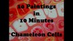 10 Acrylic Pours in 10 Minutes - Chameleon Cells Technique  - Satisfying Fluid Art Compilation