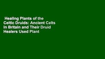 Healing Plants of the Celtic Druids: Ancient Celts in Britain and Their Druid Healers Used Plant