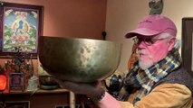 “Singing Bowls Session” at “Ron Myhre’s “ in “Port Townsend”.