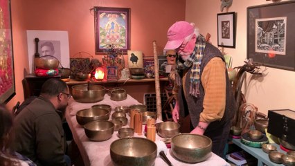 “Ron Myhre”  @ “Singing Bowl Session “ in “Port Townsend “ on Public Interest issues Show