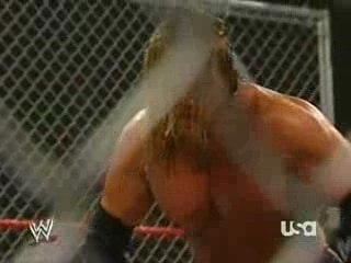 Triple H vs Vince McMahon & Carlito-steel cage match