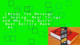 [Read] The Revenge of Analog: Real Things and Why They Matter  Best Sellers Rank : #4