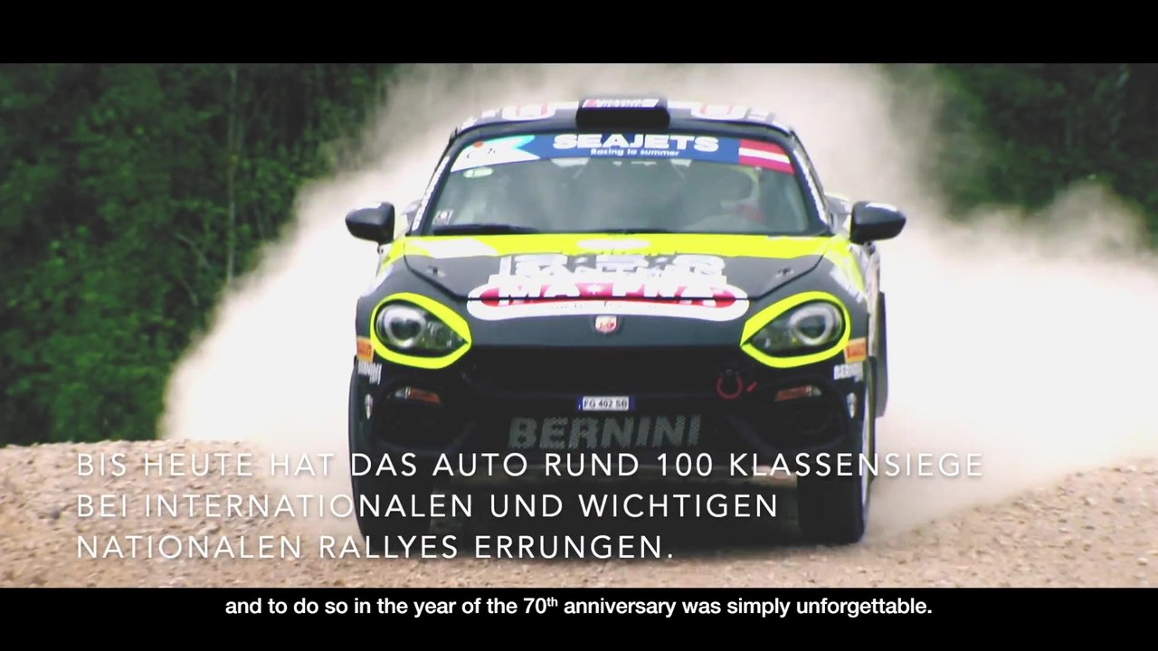 Abarth 124 rally - zum Markenjubiläum viele Erfolge im Motorsport