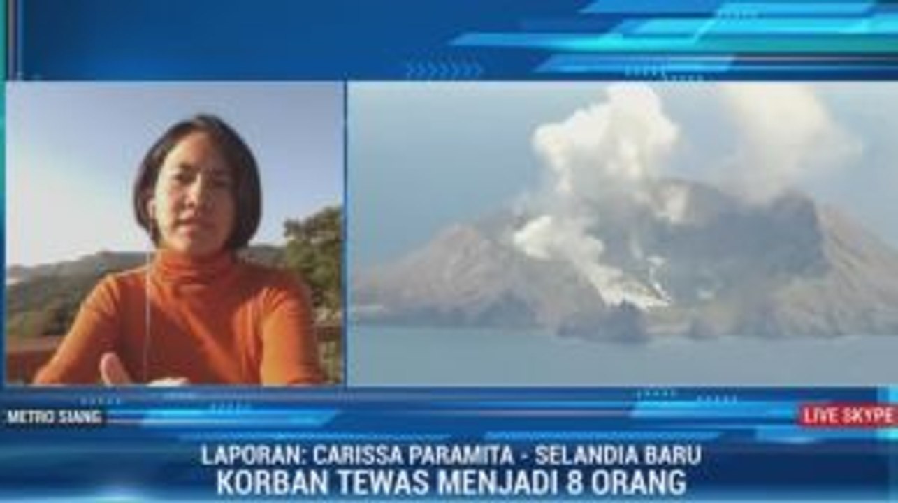 Korban Tewas Letusan Gunung Selandia Baru Bertambah Jadi 8 Orang