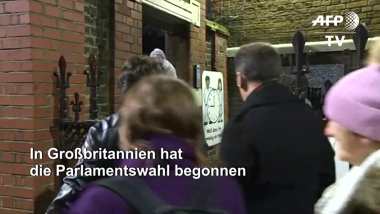 Wahllokale in Großbritannien haben geöffnet