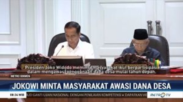 Jokowi Minta Masyarakat Awasi Dana Desa