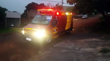 Siate é acionado para atender queda de moto no Bairro Santo Onofre