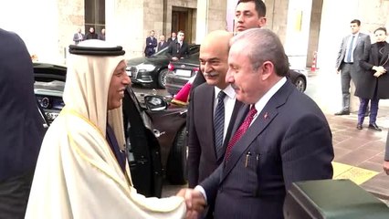 Şentop, Katar Şura Konseyi Başkanı Ahmed Bin Abdullah Al Mahmud ile görüştü