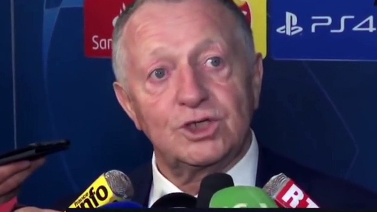 Football - Champions League - La réaction de Jean-Michel Aulas après la qualification de Lyon contre Leipzig