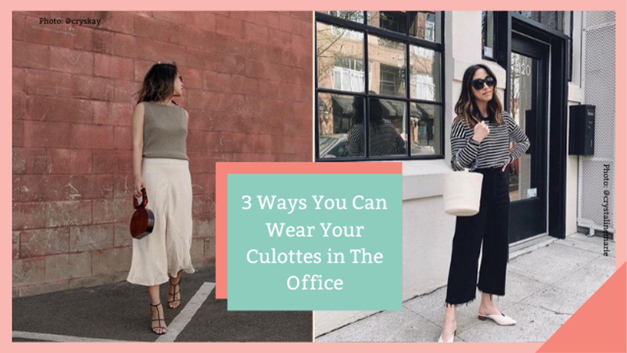 3 Ways to Wear Culottes in the Office